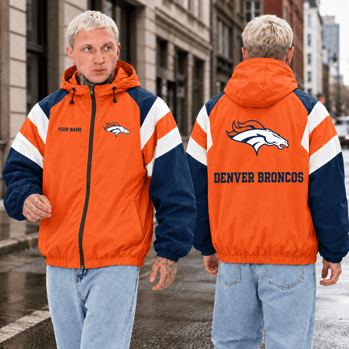 Limited Edition Denver Broncos Outdoor Jacket Custom Name For Fan