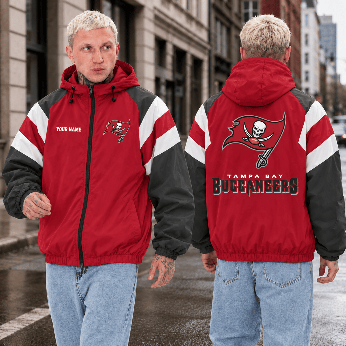 Limited Edition Tampa Bay Buccaneers Outdoor Jacket Custom Name For Fan