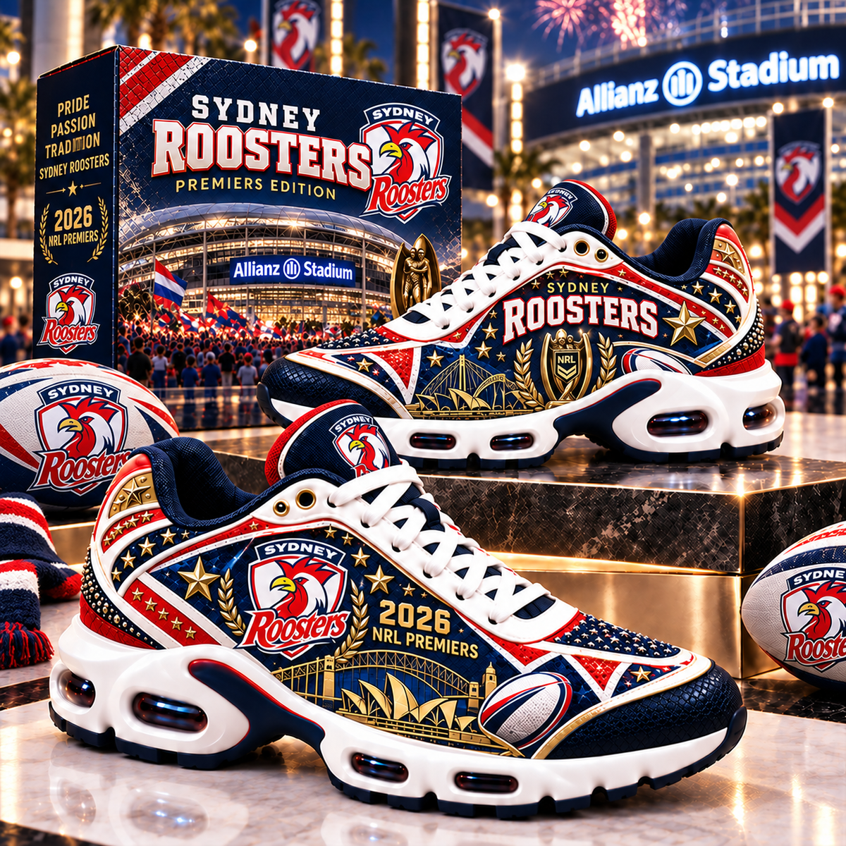 Limited Edition Sydney Roosters 2026 NRL PREMIERS New Sneaker