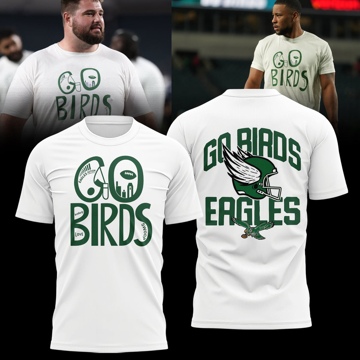 Limited Edition 2026 Philadelphia Eagles "GO BIRDS" T-shirt