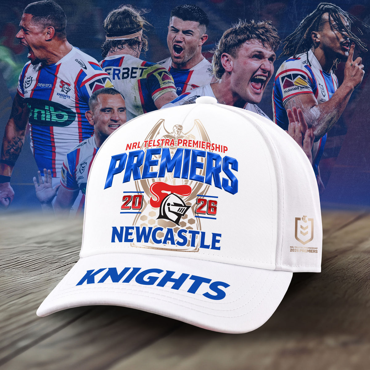 Limited Edition Newcastle Knights 2026 NRL Premiers Cap