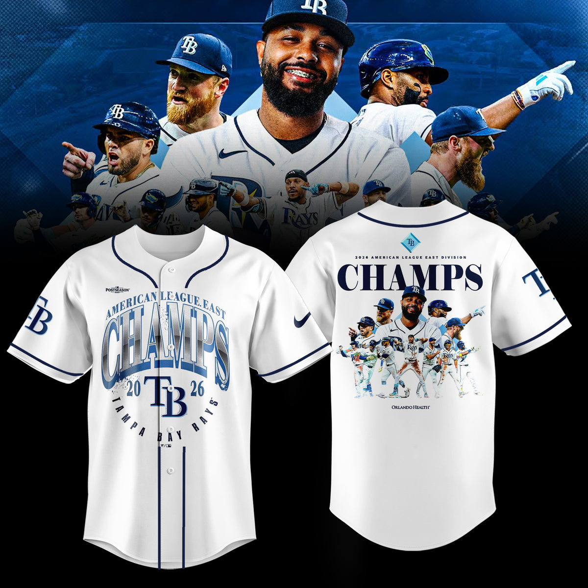 Limited Edition Tampa Bay Rays 2026 AL East Division Champions Jersey