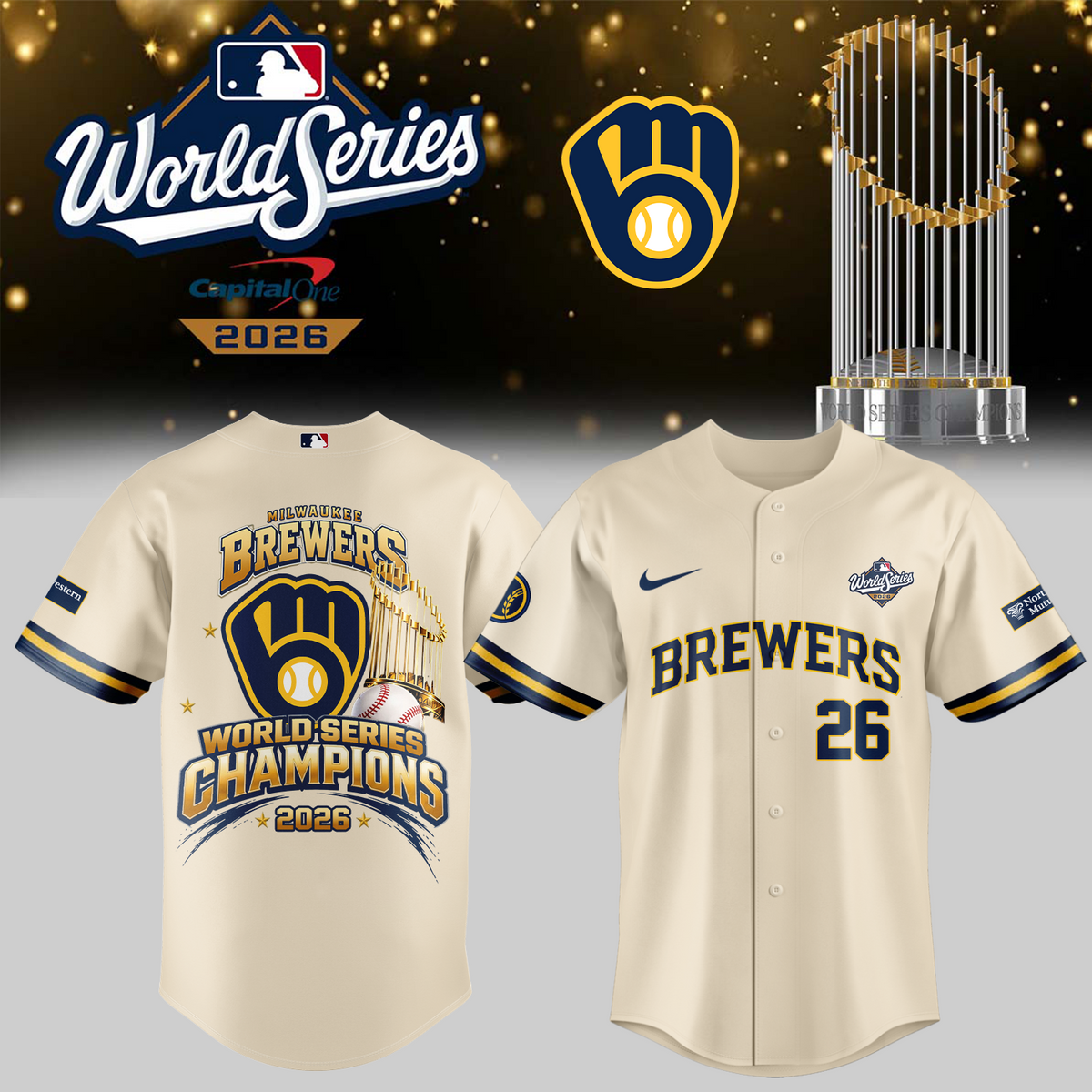 Limited Edition Milwaukee Brewers 2026 World Series Champions Jersey