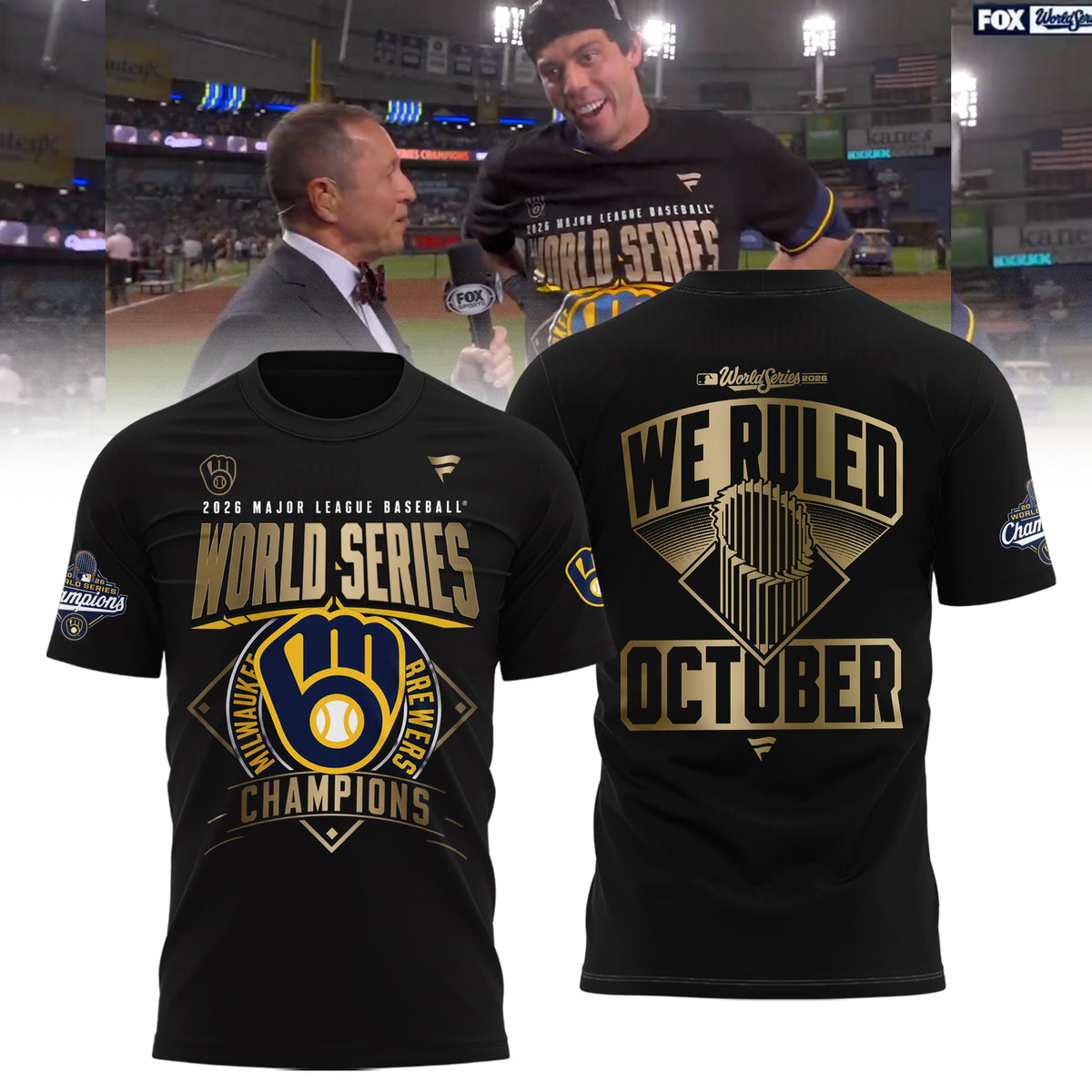 Limited Edition Milwaukee Brewers 2026 World Series Champions T-shirt