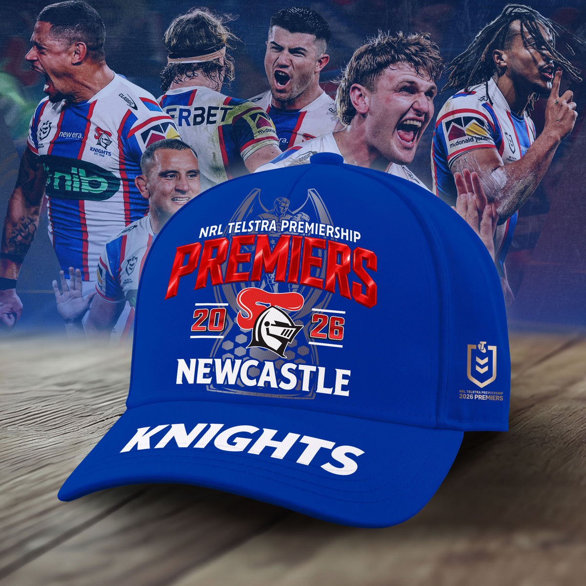 Limited Edition Newcastle Knights 2026 NRL Premiers Cap