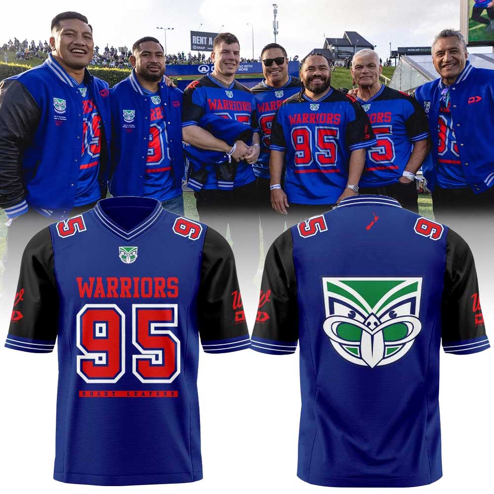 Limited Edition New Zealand Warriors Magic Round 2026 Red/Blue Football Jersey