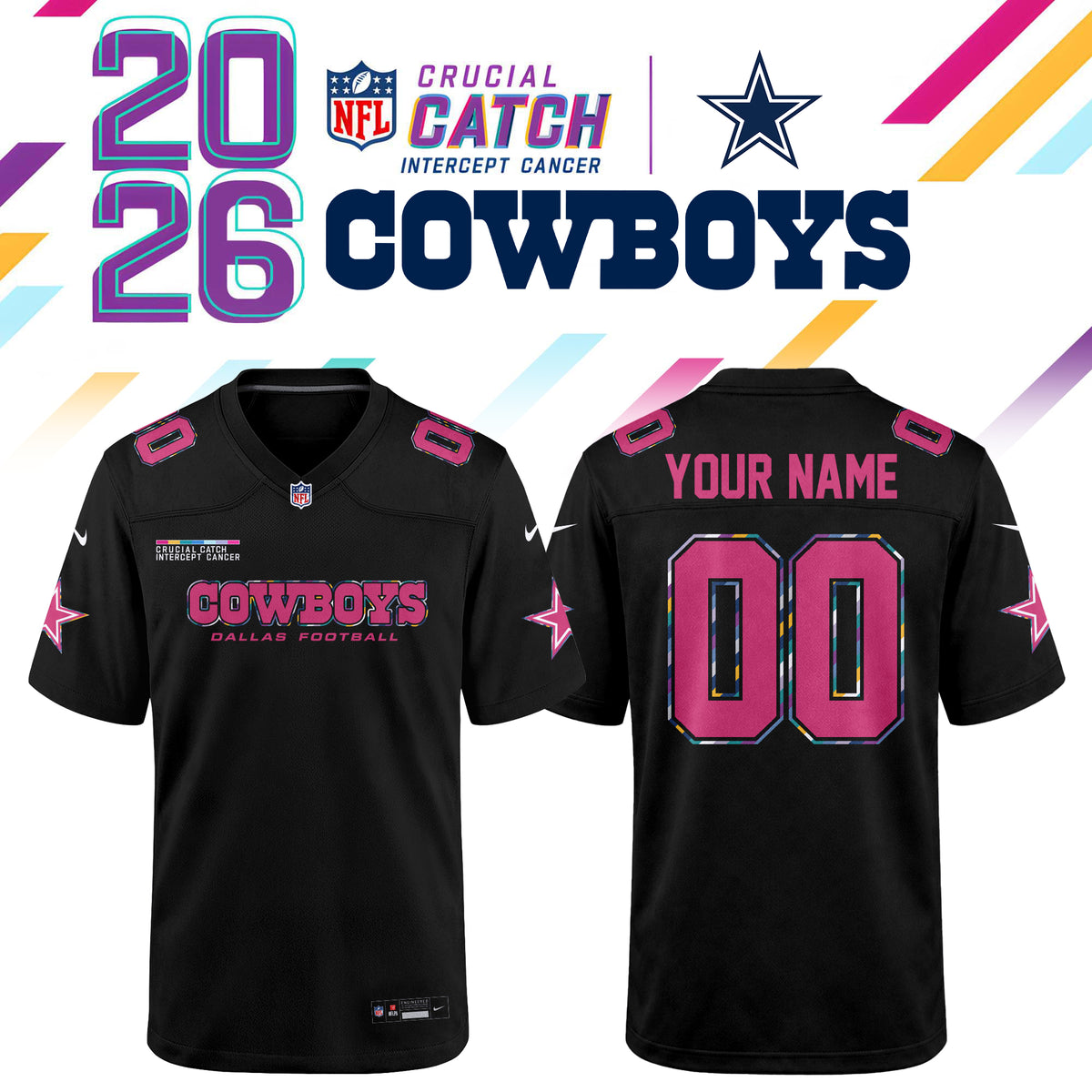ALL Team NFL x Crucial Catch 2026 Football Jersey