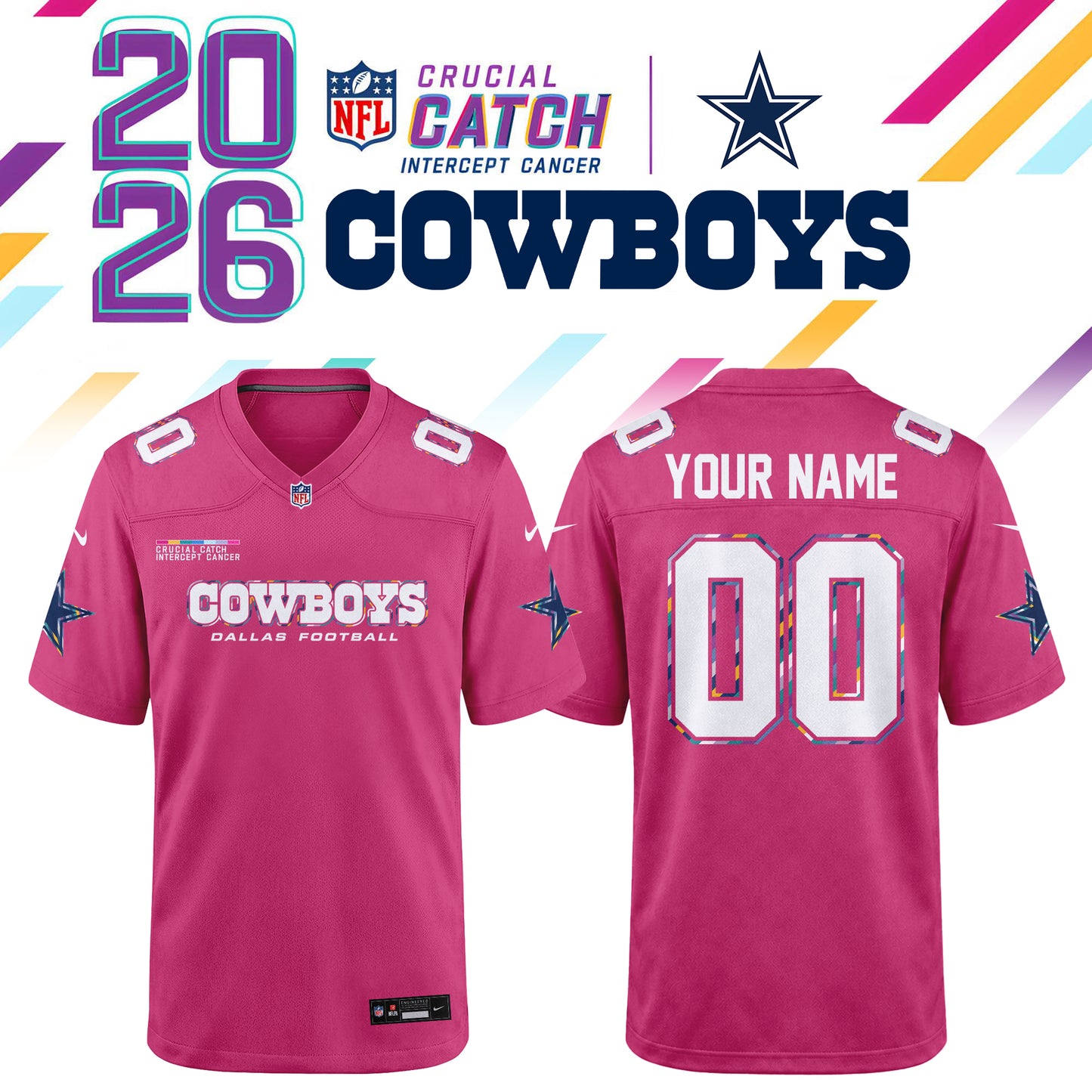 ALL Team NFL x Crucial Catch 2026 Football Jersey
