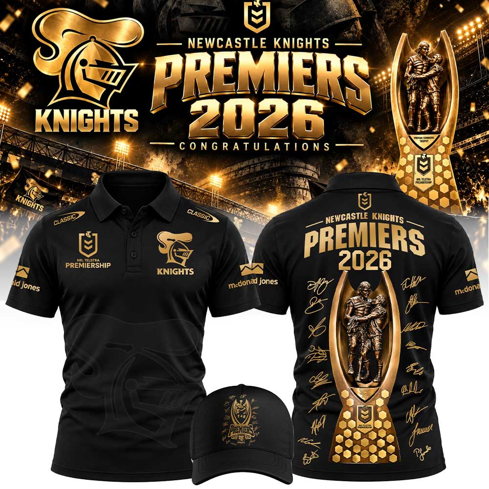 Limited Edition Newcastle Knights 2026 NRL Premiers Polo