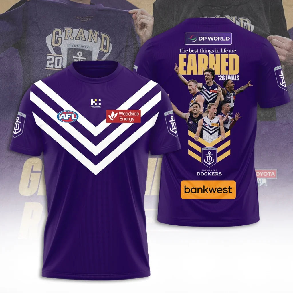 Limited Edition Fremantle Dockers 2026 AFL Grand Final T-shirt