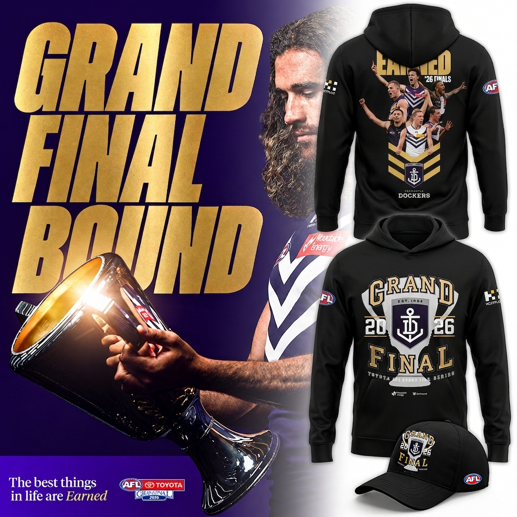Limited Edition Fremantle Dockers 2026 AFL Grand Final Hoodie