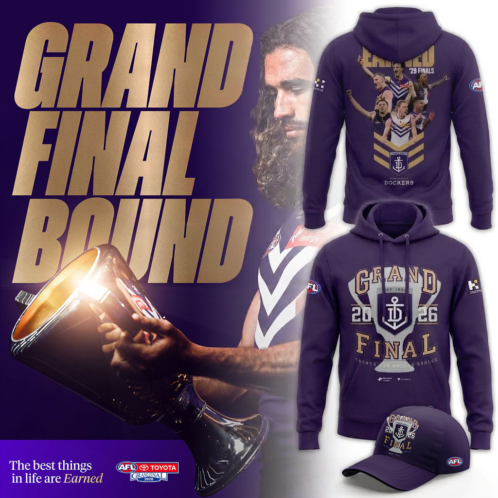 Limited Edition Fremantle Dockers 2026 AFL Grand Final Hoodie