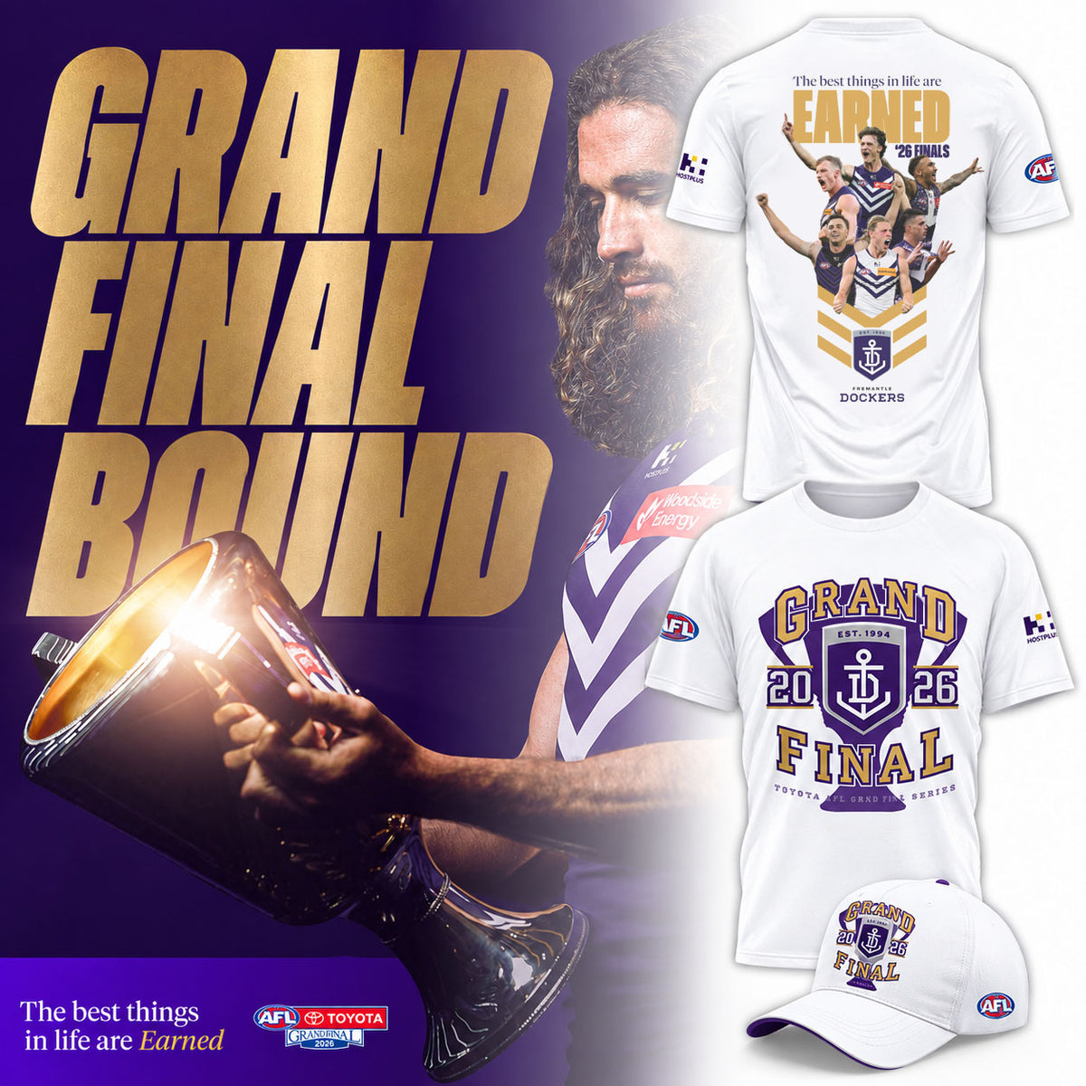 Limited Edition Fremantle Dockers 2026 AFL Grand Final T-shirt