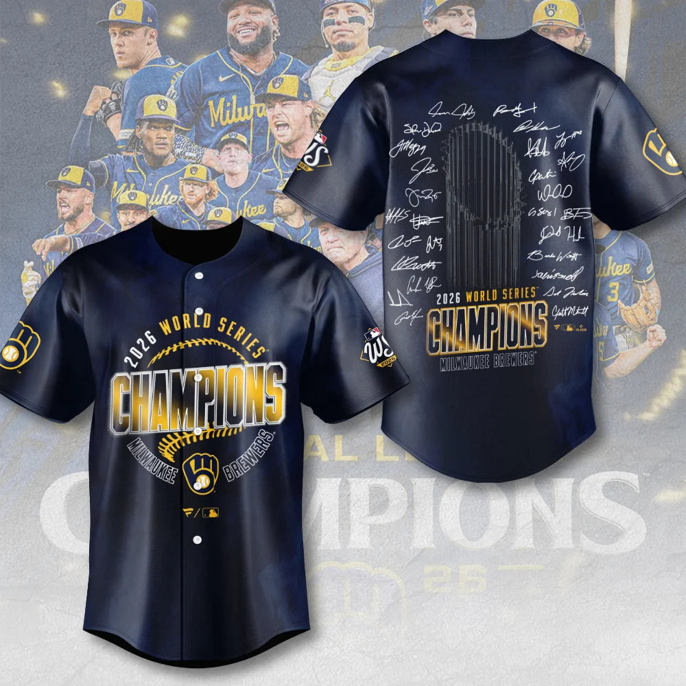 Limited Edition Milwaukee Brewers 2026 World Series Champions Jersey