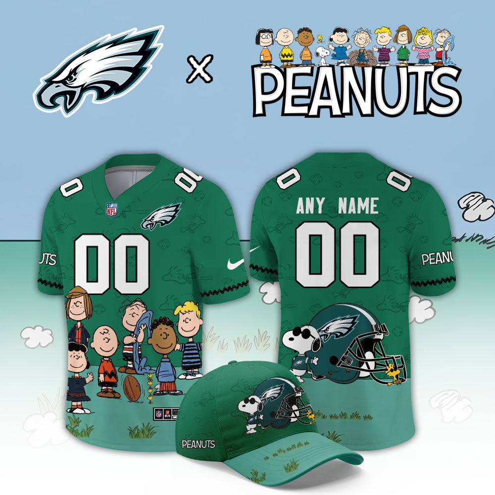 Limited Edition Philadelphia Eagles x Peanuts 2026 Football Jersey