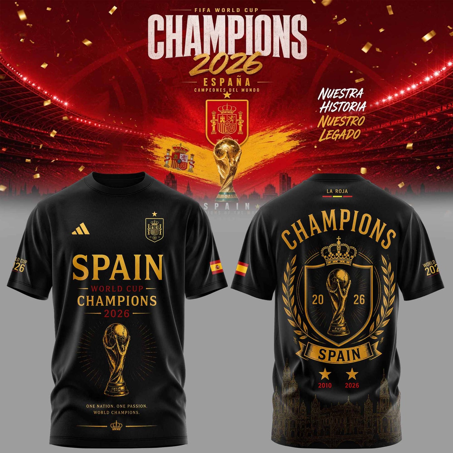 Spain Champions World Cup 2026 Limited Edition Shirt