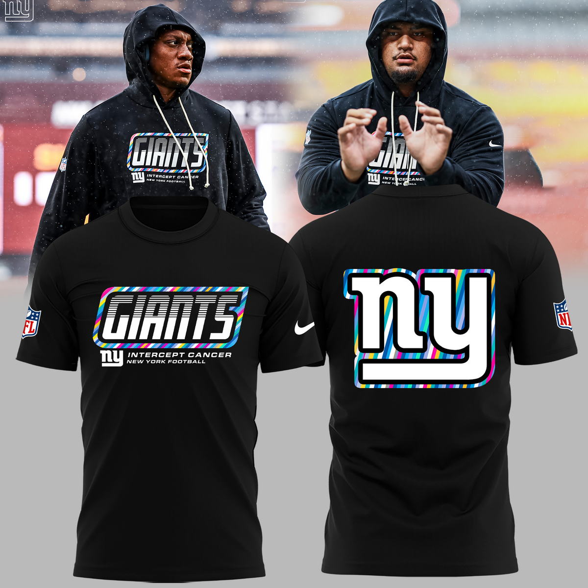 Limited Edition New York Giants 2026 NFL Crucial Catch T-shirt