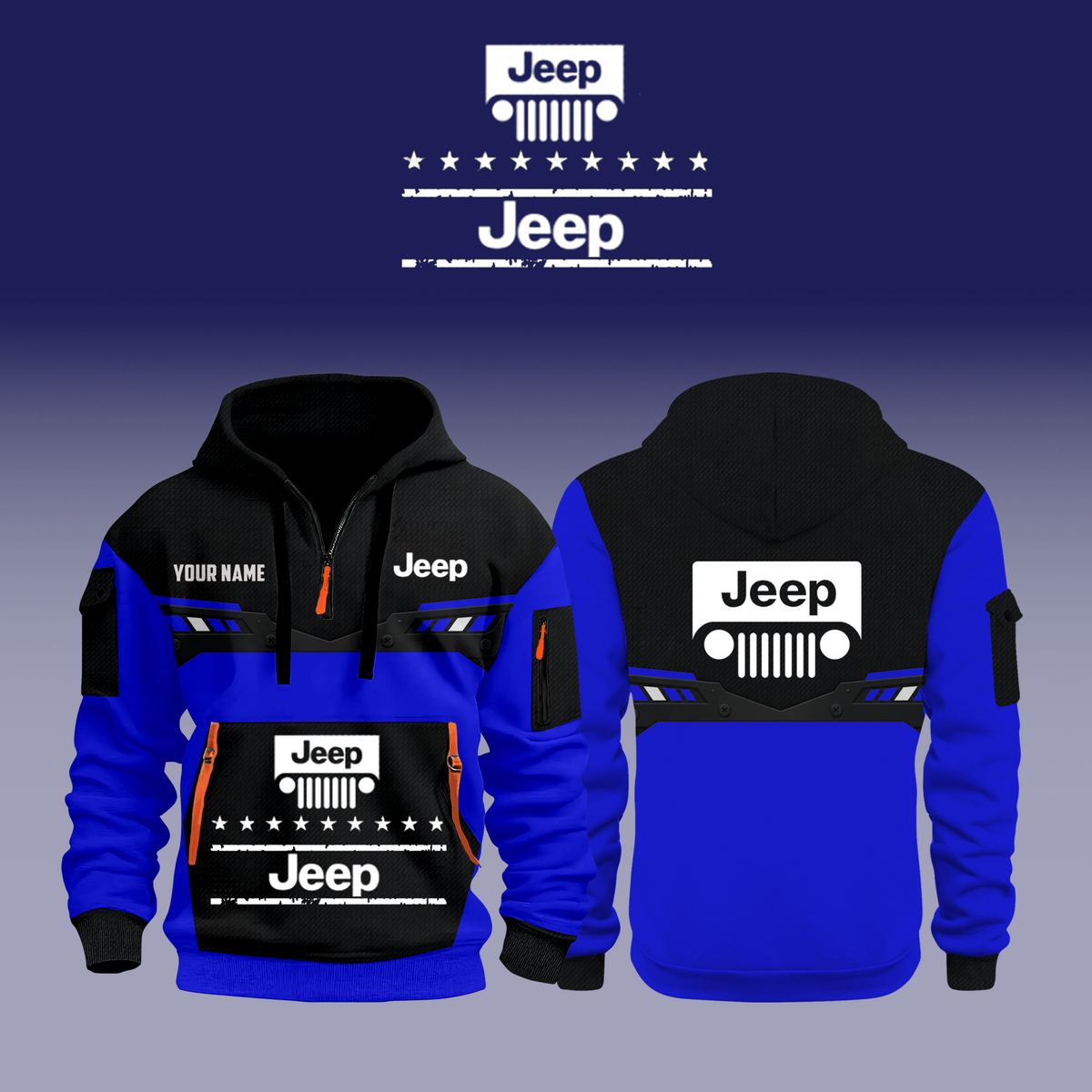 Limited Edition Jeep New Half Zip Hoodie