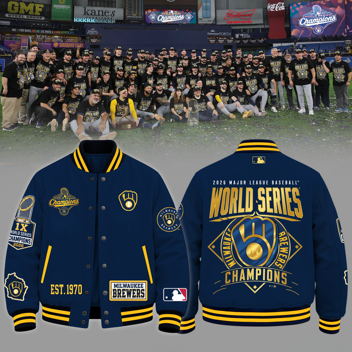 Limited Edition Milwaukee Brewers 2026 World Series Champions Jacket
