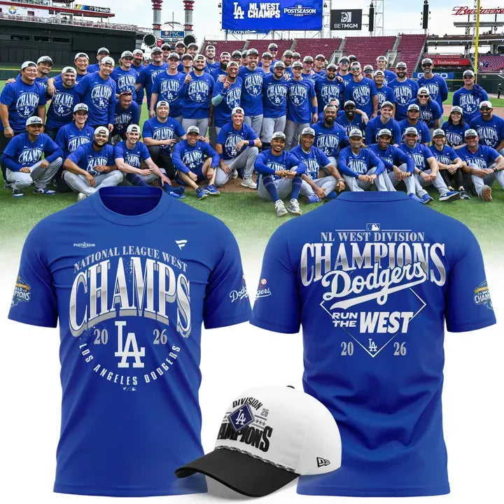 Limited Edition LA 2026 NL West Division Champions T-shirt