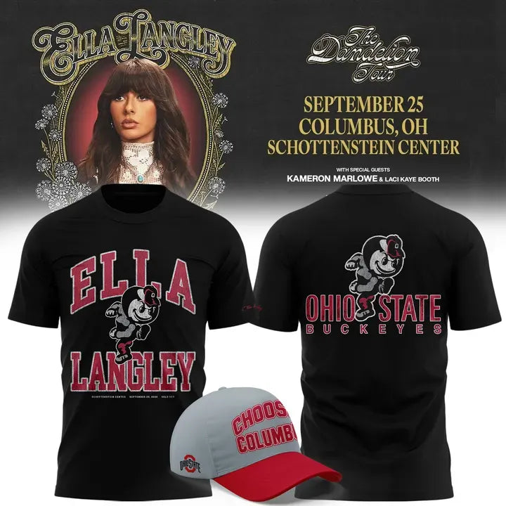 Limited Edition Ohio State Buckeyes x Ella Langley T-shirt