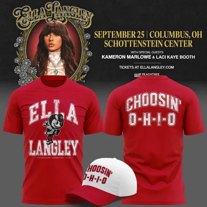 Limited Edition Ohio State Buckeyes x Ella Langley T-shirt