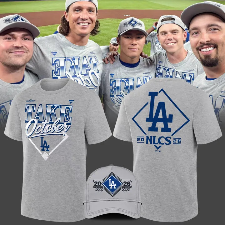 Limited Edition Los Angeles Dodgers 2026 MLB Division Series Champions Distressed Locker Room Take October T-shirt