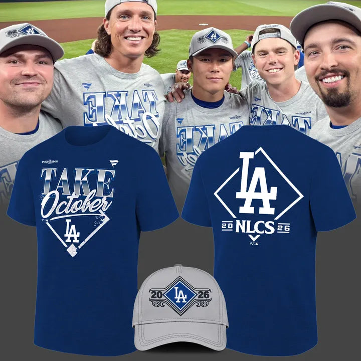 Limited Edition Los Angeles Dodgers 2026 MLB Division Series Champions Distressed Locker Room Take October T-shirt