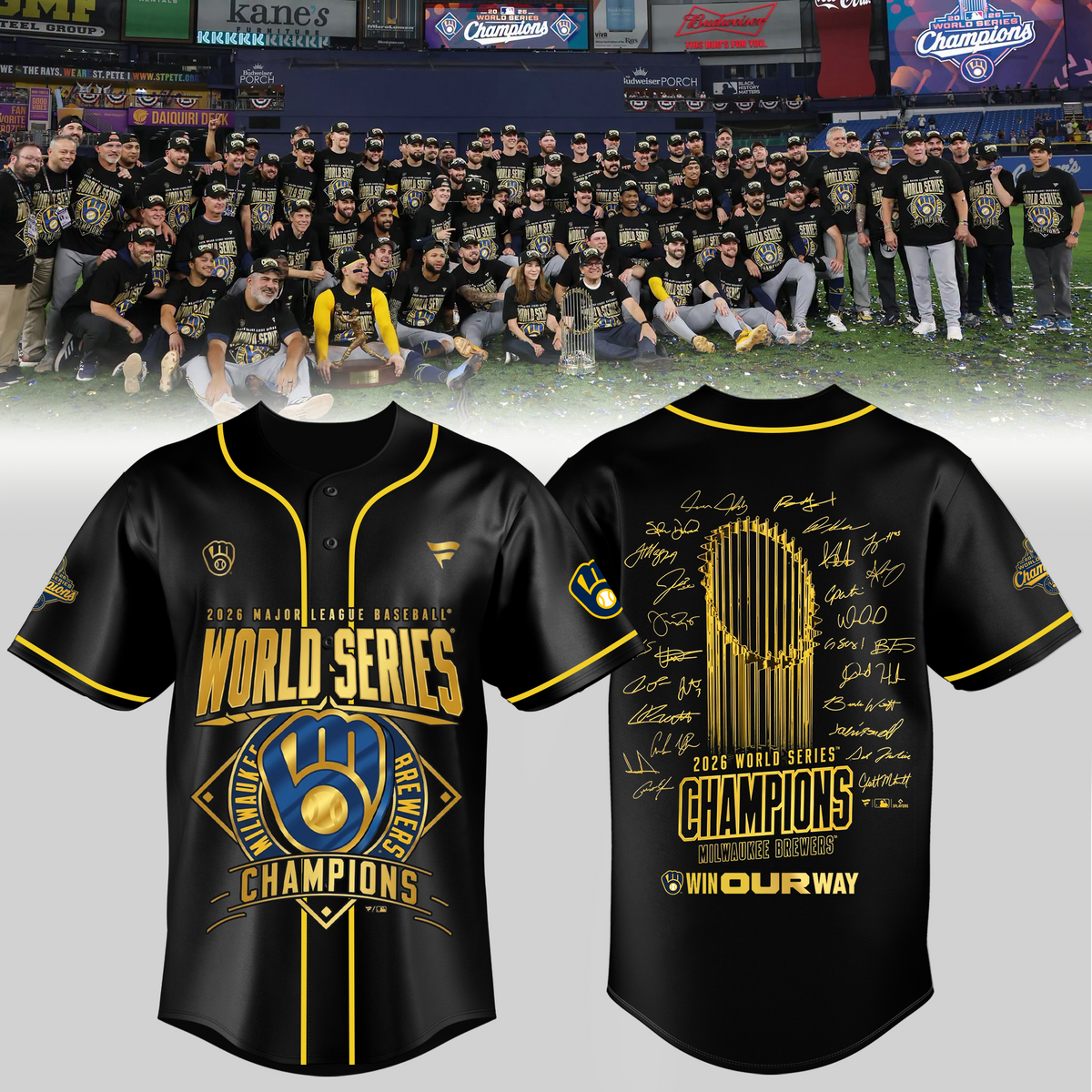 Limited Edition Milwaukee Brewers 2026 World Series Champions Jersey
