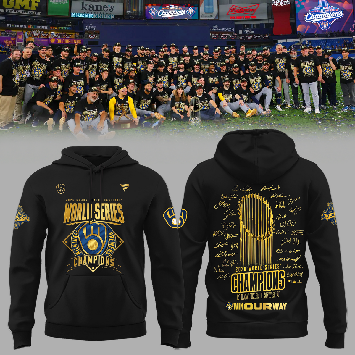 Limited Edition Milwaukee Brewers 2026 World Series Champions Hoodie