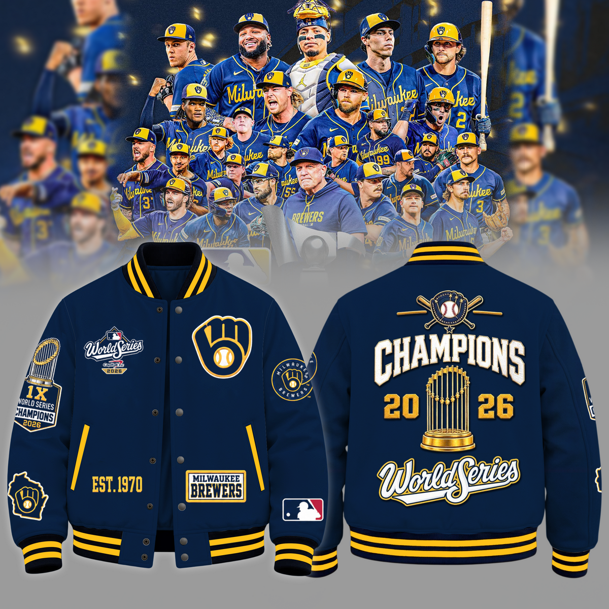 Limited Edition Milwaukee Brewers 2026 World Series Champions Jacket