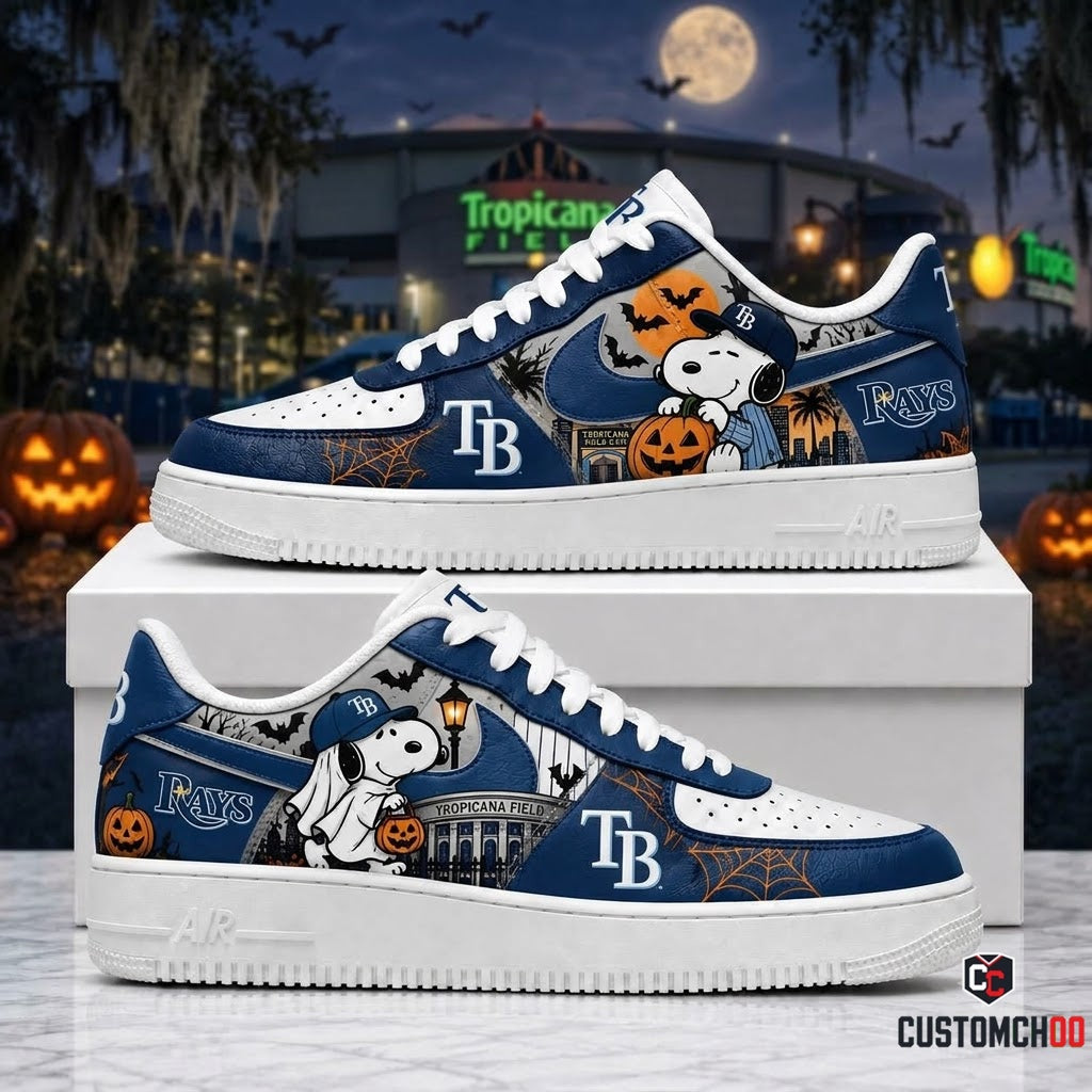 Limited Edition Tampa Bay Rays x Snoopy Halloween 2026 AF1 Shoes