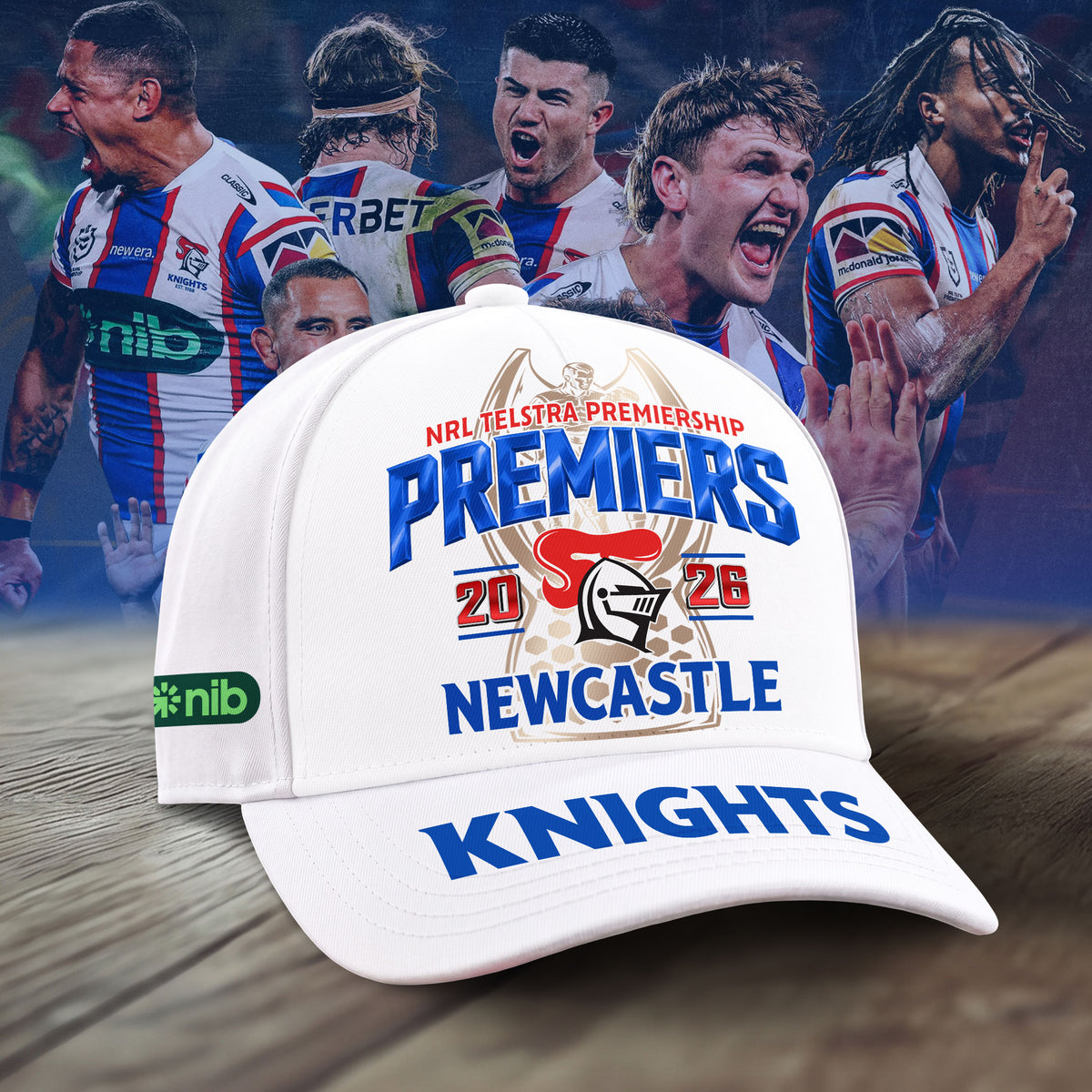 Limited Edition Newcastle Knights 2026 NRL Premiers Cap