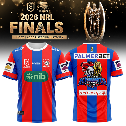 Limited Edition Newcastle Knights 2026 NRL Premiers T-shirt