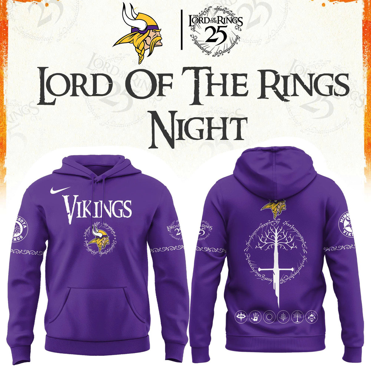 All Team NFL x The Lord of The Rings 2026 Hoodie