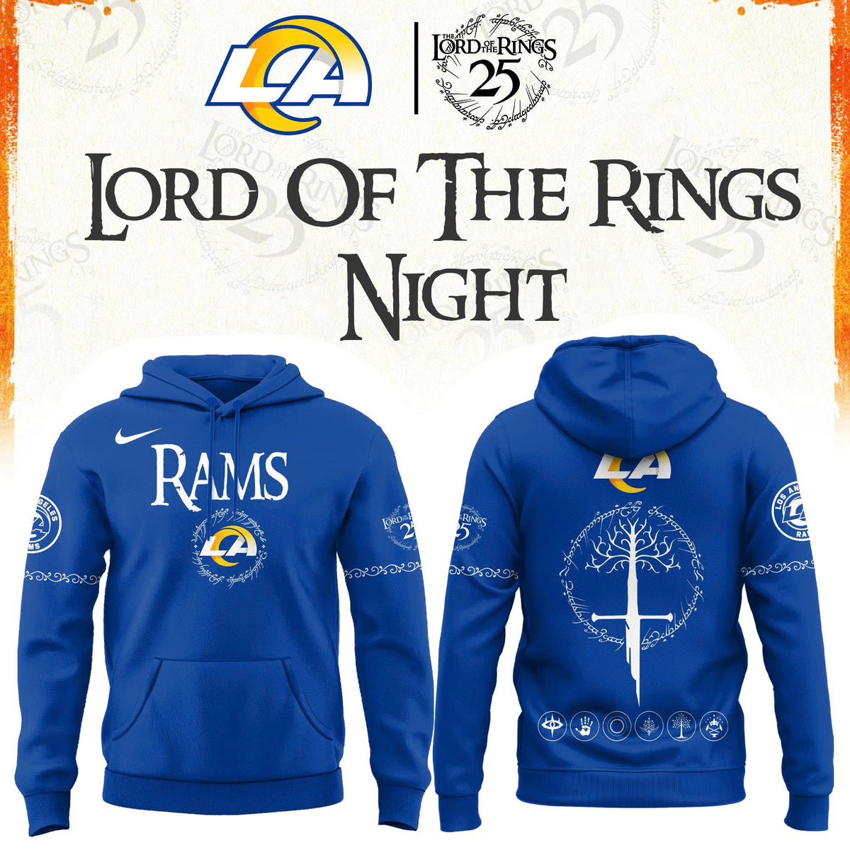 All Team NFL x The Lord of The Rings 2026 Hoodie