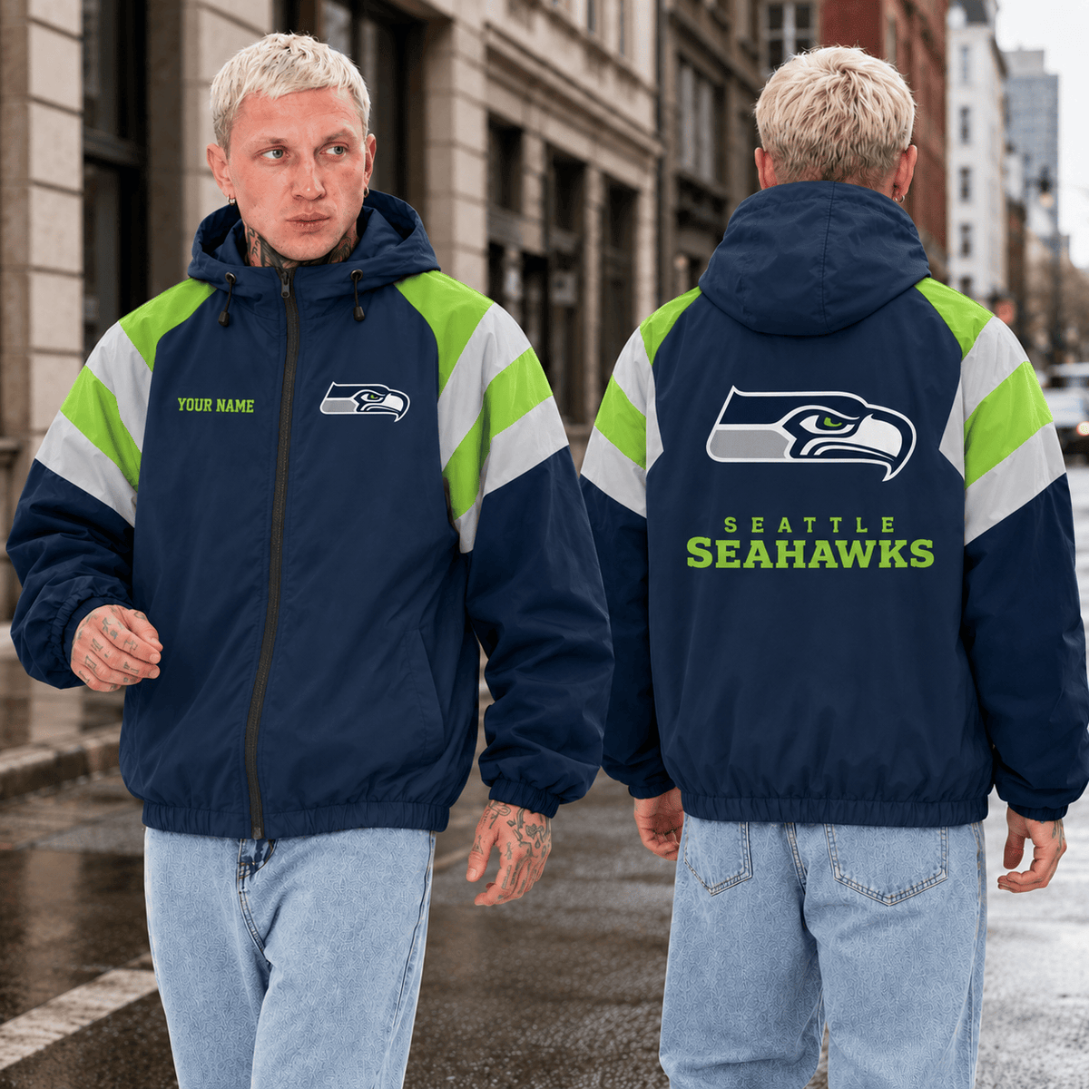 Limited Edition Seattle Seahawks Outdoor Jacket Custom Name For Fan