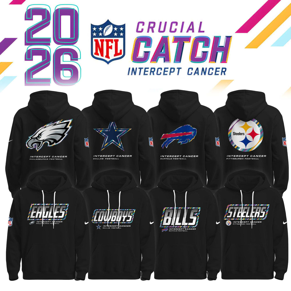 All Team NFL x Crucial Catch 2026 Hoodie