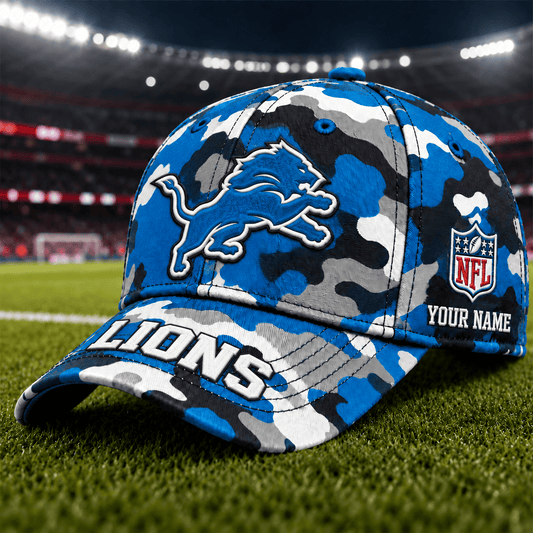 Limited Edition Detroit Lions Camo Cap