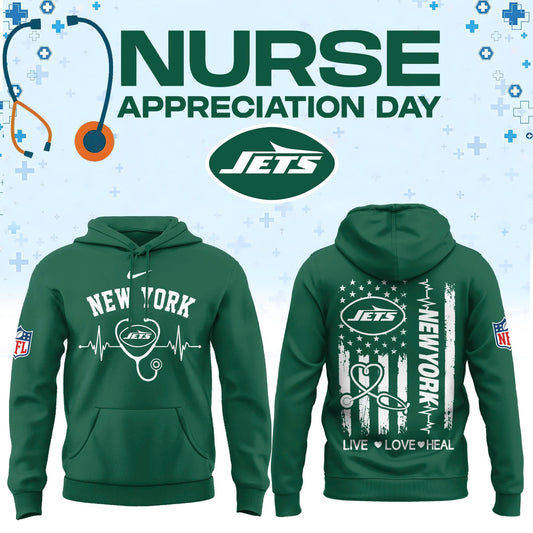 Limited Edition New York Jets Nurse Appreciation Hoodie