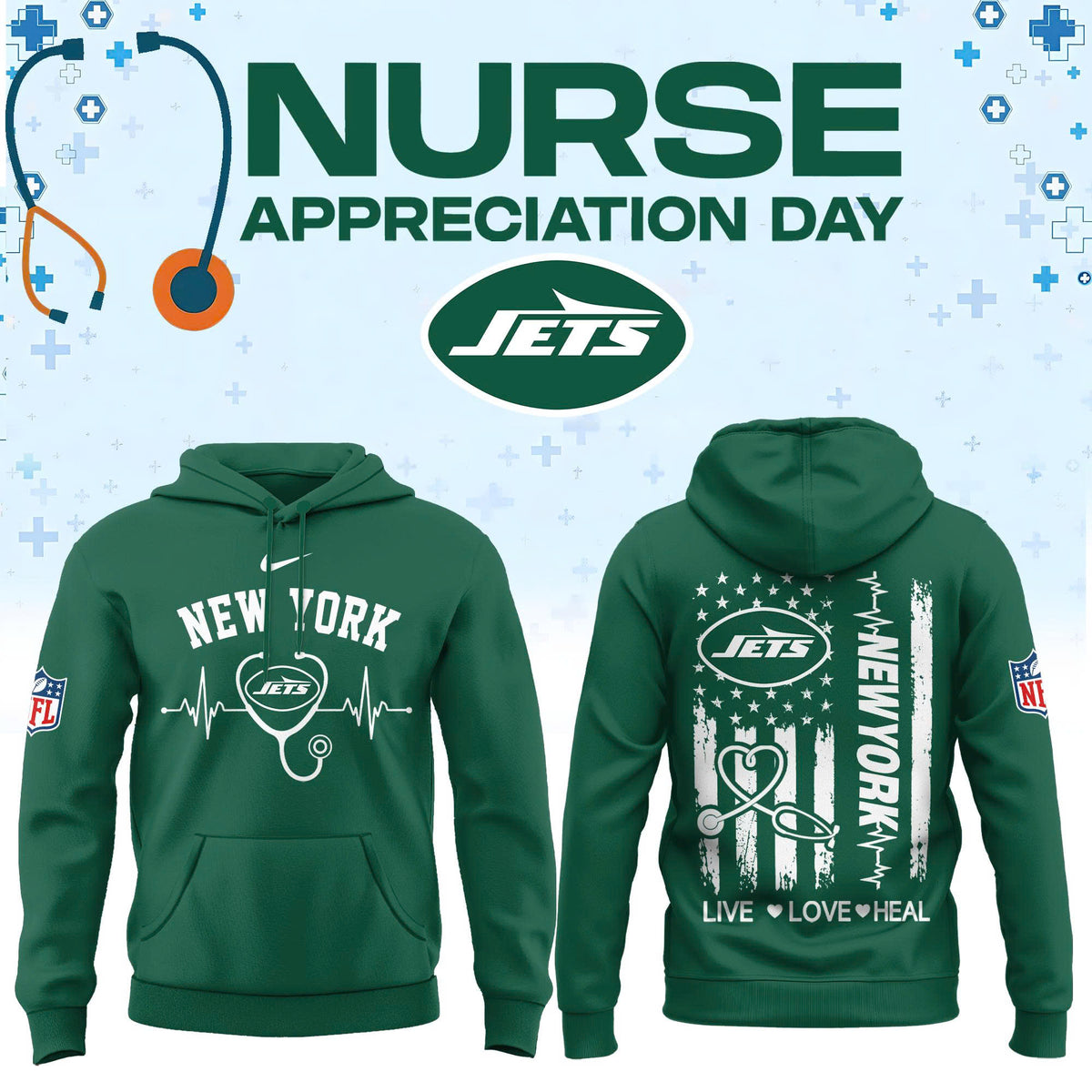 All Team NFL x Nurse Appreciation Day 2026 Hoodie