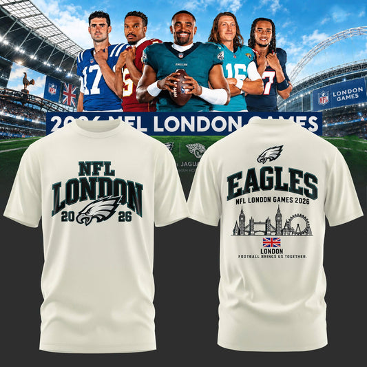 Limited Edition Philadelphia Eagles – NFL London Games 2026 T-shirt