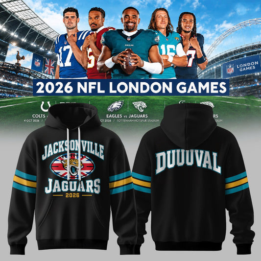 Limited Edition Jacksonville Jaguars – NFL London Games 2026 Hoodie