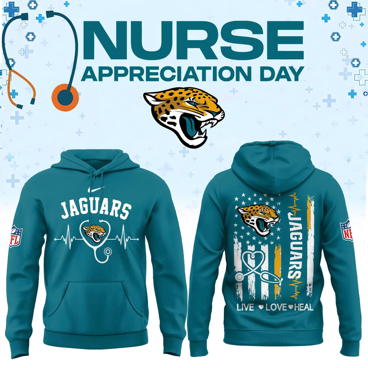 All Team NFL x Nurse Appreciation Day 2026 Hoodie