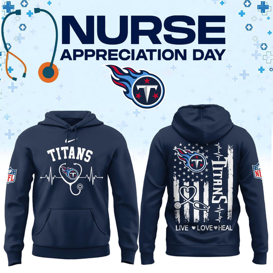 Limited Edition Tennessee Titans Nurse Appreciation Hoodie