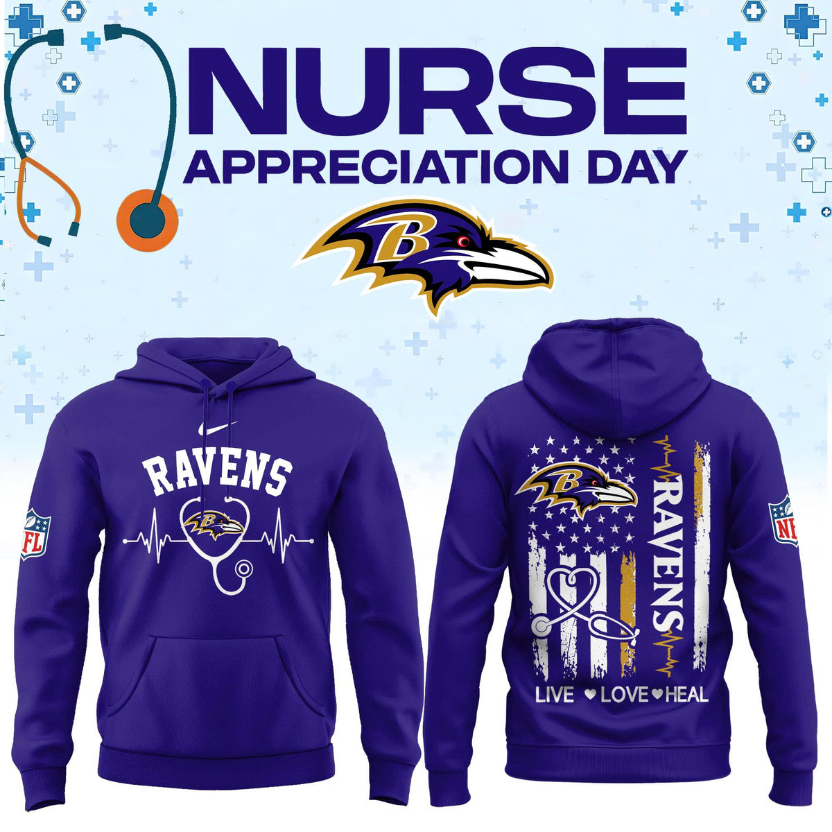 All Team NFL x Nurse Appreciation Day 2026 Hoodie
