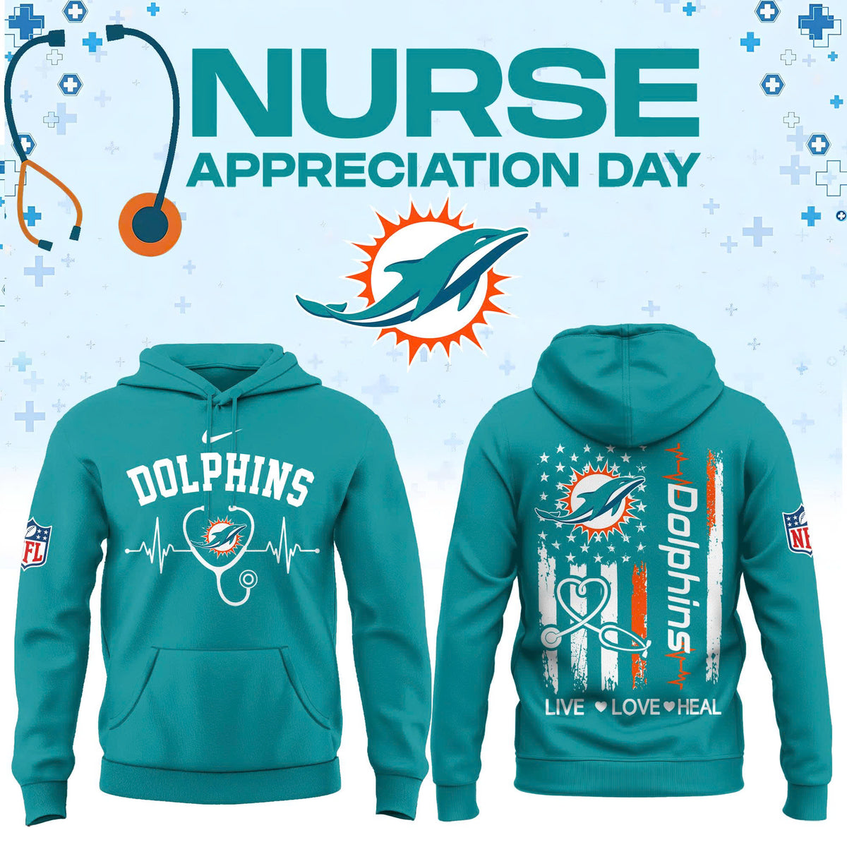 All Team NFL x Nurse Appreciation Day 2026 Hoodie