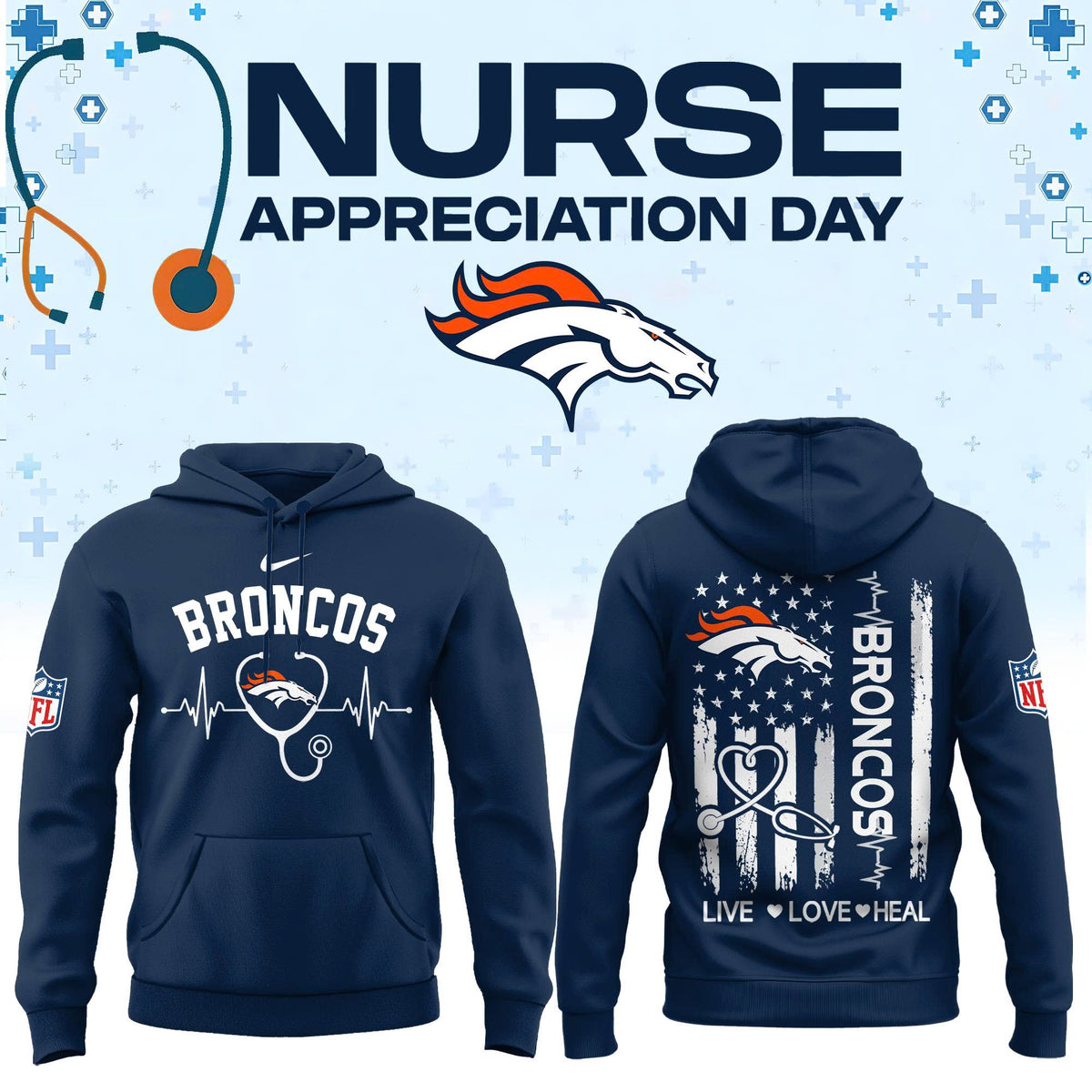 All Team NFL x Nurse Appreciation Day 2026 Hoodie