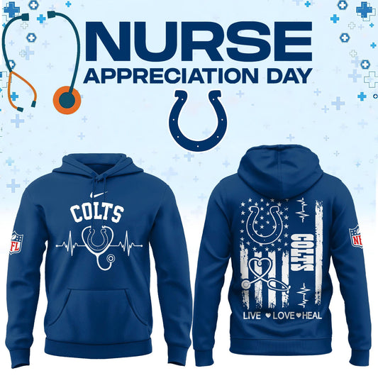 Limited Edition Indianapolis Colts Nurse Appreciation Hoodie