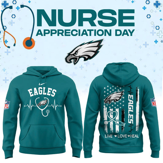 Limited Edition Philadelphia Eagles Nurse Appreciation Hoodie
